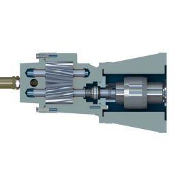 Image d'une pompe à engrenage en version monobloc à lanterne (Série BFC)