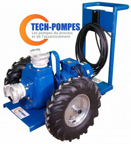 Image d'une pompe Varisco auto-amor&ccedil;ante assembl&eacute;e en trolley