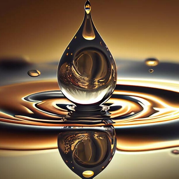 Image d'huile fluide