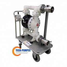 Pompe pneumatique 2″ sur chariot mobile