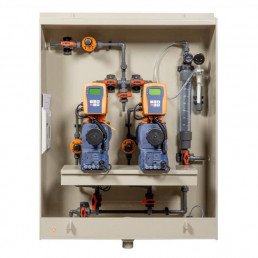 Coffret complet avec pompes débit mètre, sonde