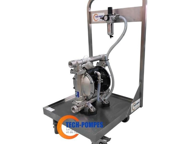 Châssis mobile avec pompe inox Graco 1050