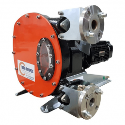 pompe peristaltique a ecrasement de tuyau pour liquides visqueux ou chargesx