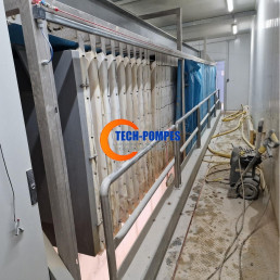 Filtre-presse gavé par une pompe de location