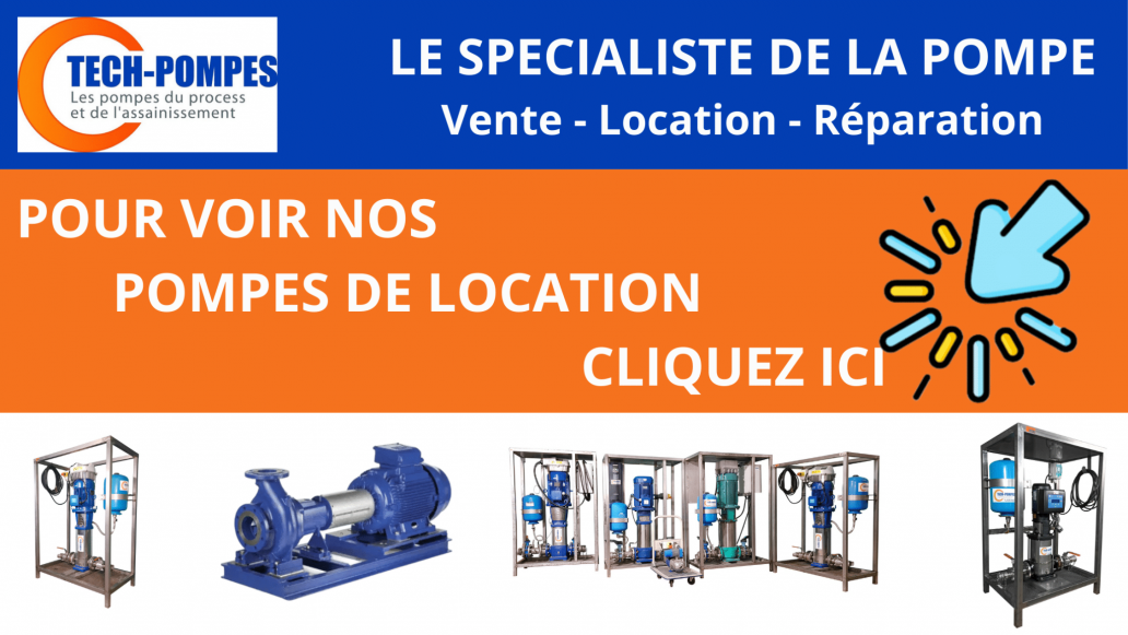 Bannière location des surpresseurs d'eau