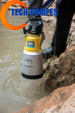 Pompe de chantier immergée pour rivière