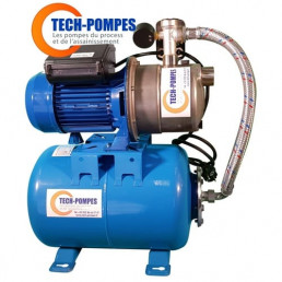 Surpresseur avec r&eacute;servoir &agrave; vessie et pompe auto-amor&ccedil;ante