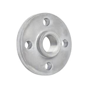Jeu de 2 contre-brides taraudées DN50 Rp2″ PN25 en acier zingué