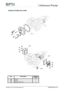 Kit joints réchauffage S TG GM 6-40 Johnson Pump 3.01987.12