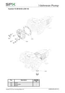 Kit joints réchauffage S TG GM 360-150 Johnson Pump 3.01987.18