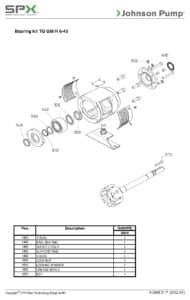 Kit roulement TG GM/H 6-40 Johnson Pump 3.01989.22