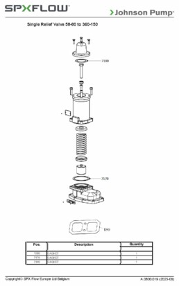 Éclaté Johnson Pump A.0600.019