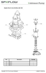 Kit joints bypass double V60 TG 270-150/360-150 Johnson Pump 3.01988.15