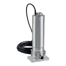Pompe de puits Lowara SCUBA DRY version submersible, socle inox, sans flotteur